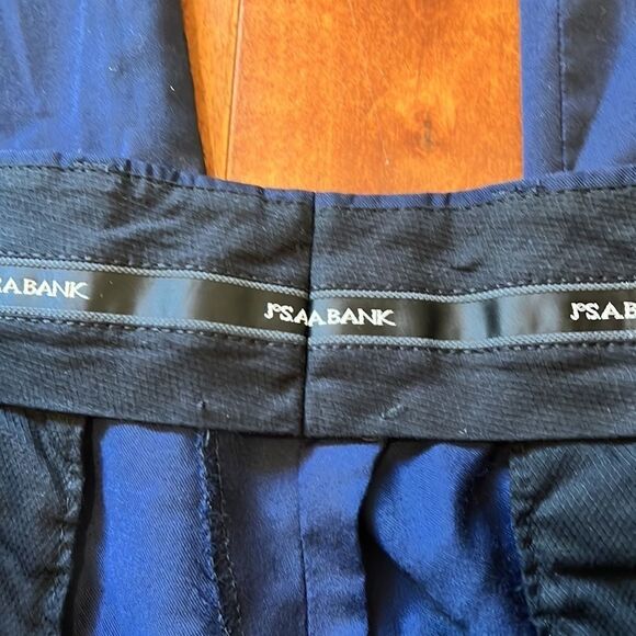 Jos. A. Bank Navy Wool Dress Slacks - Picture 4 of 8